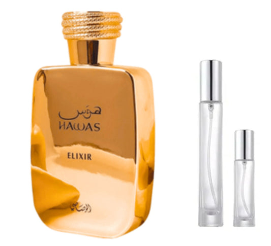 Decant Hawas Elixir Rasasi — perfume original en Costa Rica